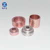 Custom CNC turned precision camera components with anodized and knurled surface finishes