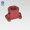 Custom red color anodized 6061-T6 aluminum CNC motorcycle base flange